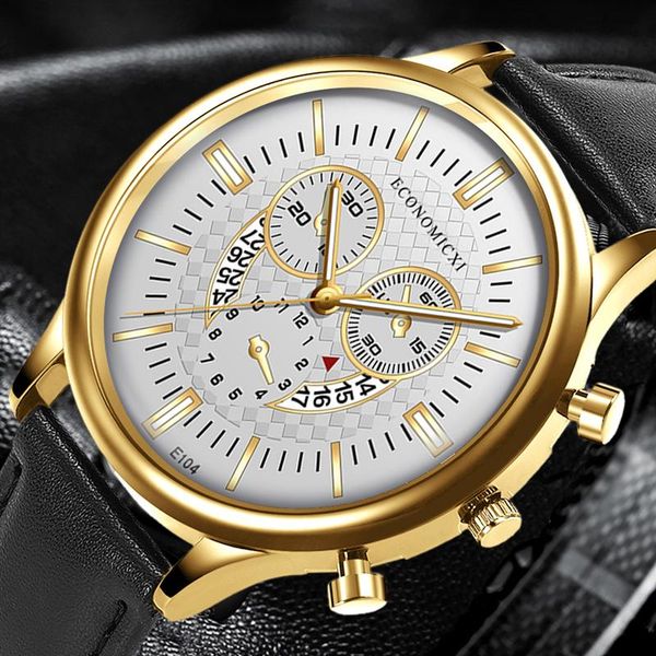 wristwatches innovation men watches luxury gold dial 2021 fashion business leather strap wristwatch man date relogio masculino clock gift, Slivery;brown
wristwatches innovation men watches luxury gold dial 2021 fashion business leather strap wristwatch man date relogio masculino clock gift, Slivery;brown