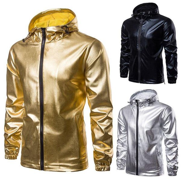 men's jackets 2021 four seasons solid color bronzing fabric fashion zipper design sports hooded jacket, Black;brown
men's jackets 2021 four seasons solid color bronzing fabric fashion zipper design sports hooded jacket, Black;brown