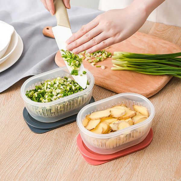 kitchen ginger garlic storage box refrigerator stackable fruite portable square freshness preservation drain seal bottles & jars
kitchen ginger garlic storage box refrigerator stackable fruite portable square freshness preservation drain seal bottles & jars