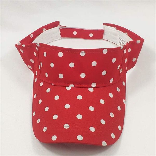 

cute daily women polka dots summer sun visor hat cap black red white trip jogging visors, Blue;gray