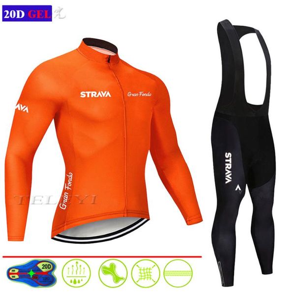 racing sets strava 2021 spring / autumn men long sleeve cycling jersey set breathable outdoor bike clothes ropa 20d gel pad, Black;blue
racing sets strava 2021 spring / autumn men long sleeve cycling jersey set breathable outdoor bike clothes ropa 20d gel pad, Black;blue