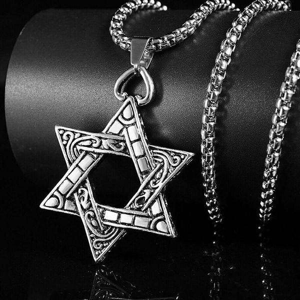 chains ethnic style retro six-pointed star silver pendant men's necklace personality domineering creative trendy jewelry
chains ethnic style retro six-pointed star silver pendant men's necklace personality domineering creative trendy jewelry