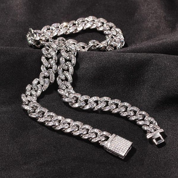 chains 10mm hip hop rock square cz stone paved bling iced out round cuban miami link chain necklaces men women rapper jewelry, Silver
chains 10mm hip hop rock square cz stone paved bling iced out round cuban miami link chain necklaces men women rapper jewelry, Silver