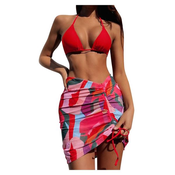 women's swimwear women split swimsuit print three-piece tankini swimjupmsuit beachwear padded sling halterneck, White;black
women's swimwear women split swimsuit print three-piece tankini swimjupmsuit beachwear padded sling halterneck, White;black