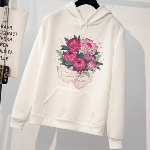 women's hoodies & sweatshirts fresh flowers white print hoodie tee harajuku aesthetic pullover women korean style streetwear sudaderas, Black
women's hoodies & sweatshirts fresh flowers white print hoodie tee harajuku aesthetic pullover women korean style streetwear sudaderas, Black
