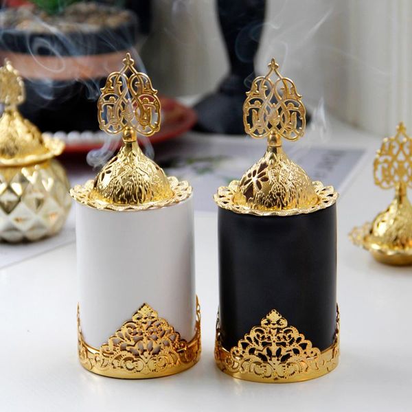 fragrance lamps golden ceramic metal classic incense burner middle east arabic mabkhara bakhoor holder
fragrance lamps golden ceramic metal classic incense burner middle east arabic mabkhara bakhoor holder