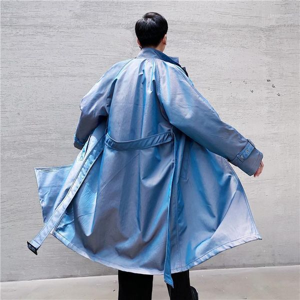 men's trench coats 2021 autumn korean style unique polarized light design windbreaker men casual loose lapel blue trench,-xl, Tan;black
men's trench coats 2021 autumn korean style unique polarized light design windbreaker men casual loose lapel blue trench,-xl, Tan;black