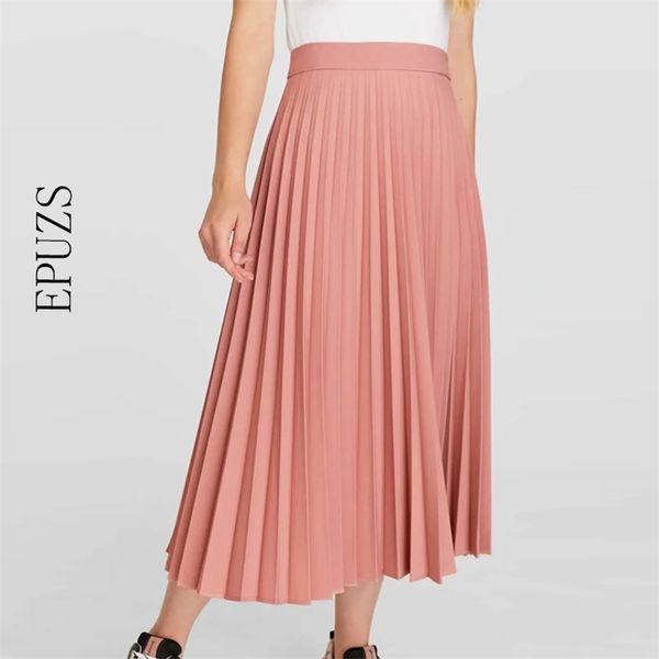 sweet pink green pleated skirts womens long skirt casual offiice work high waist skirt winter faldas mujer 210521, Black
sweet pink green pleated skirts womens long skirt casual offiice work high waist skirt winter faldas mujer 210521, Black