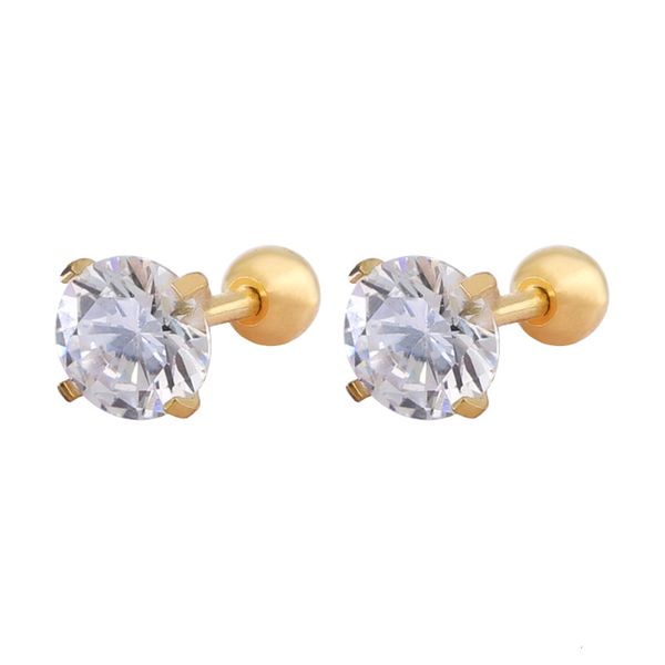 stainless round claw zircon earrings simple earrings small
stainless round claw zircon earrings simple earrings small