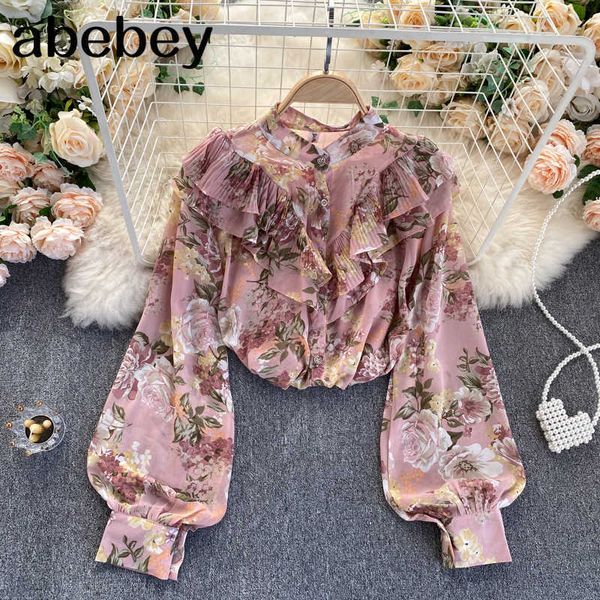 women retro print blouse french sweet ruffles puff sleeve casual loose autumn bohemian print streetwear blouses 210715, White
women retro print blouse french sweet ruffles puff sleeve casual loose autumn bohemian print streetwear blouses 210715, White