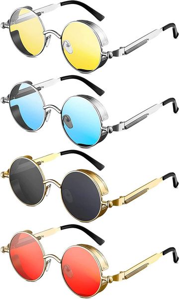 outdoor eyewear retro round steampunk sunglasses vintage hippie style circle lens metal frame for men women
outdoor eyewear retro round steampunk sunglasses vintage hippie style circle lens metal frame for men women