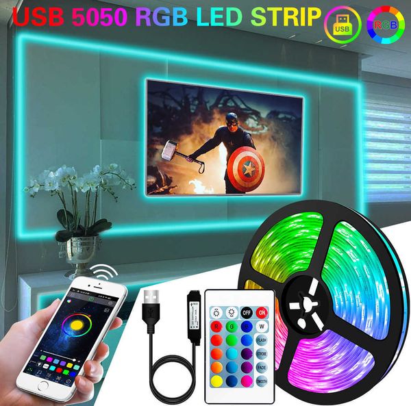 1m 2m 3m 5m 10m led strip light flexible lamp usb bluetooth led lighting 5050 rgb tape diode for tiktok light tv backlight party
1m 2m 3m 5m 10m led strip light flexible lamp usb bluetooth led lighting 5050 rgb tape diode for tiktok light tv backlight party