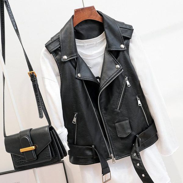 women's leather & faux women black pu vest 2021 fashion zipper jackets female motorcycle jacket waistcoat 4xl
women's leather & faux women black pu vest 2021 fashion zipper jackets female motorcycle jacket waistcoat 4xl