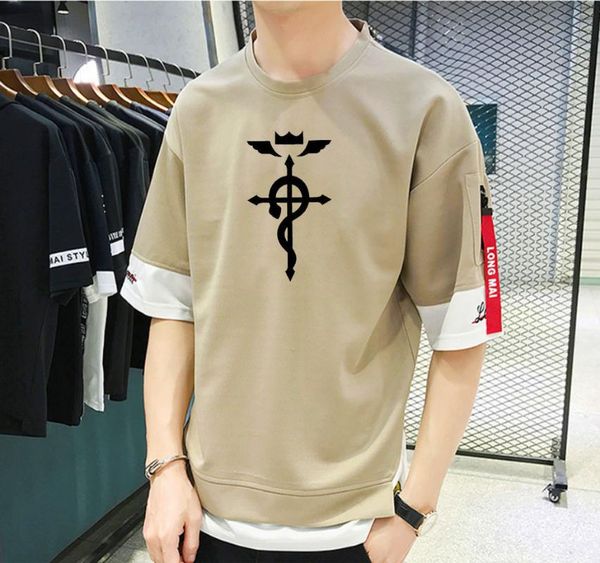 men's t-shirts game anime fullmetal alchemist t shirt casual summer men short sleeves teenagers custom printed tee, White;black
men's t-shirts game anime fullmetal alchemist t shirt casual summer men short sleeves teenagers custom printed tee, White;black