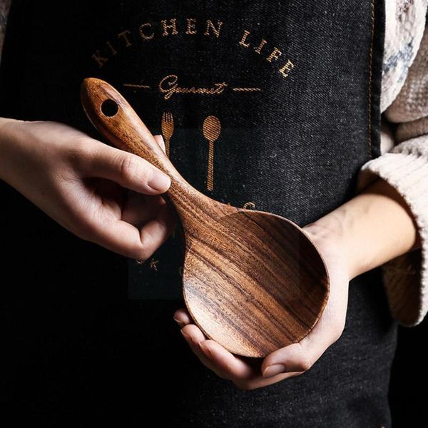 spoons teak wooden spoon kitchen utensils non-stick cooking handle with tools rice spatula household long tablespo z9r7
spoons teak wooden spoon kitchen utensils non-stick cooking handle with tools rice spatula household long tablespo z9r7
