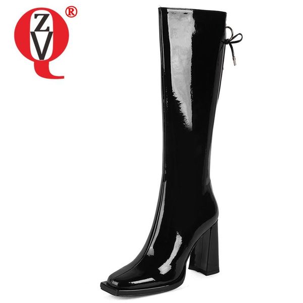 boots zvq women winter style leisure patent leather high good qualtiy pumps heels office lady concise comfortable mature, Black
boots zvq women winter style leisure patent leather high good qualtiy pumps heels office lady concise comfortable mature, Black