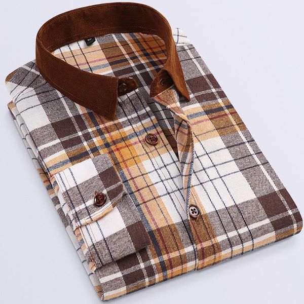 men's dress shirts plaid long sleeved shirt loose casual fashion trend sleeve male mens blouses and, White;black
men's dress shirts plaid long sleeved shirt loose casual fashion trend sleeve male mens blouses and, White;black