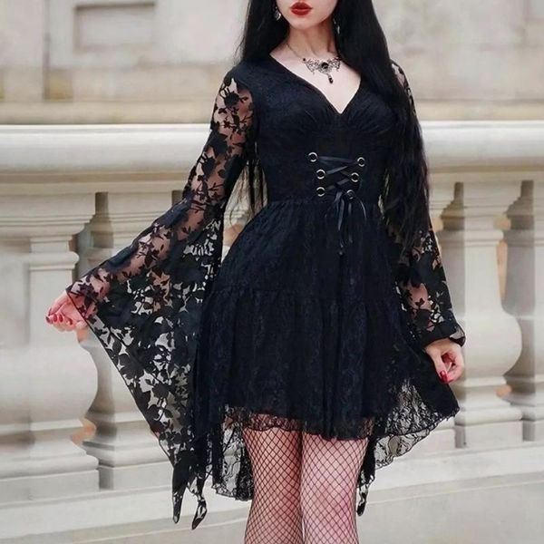 casual dresses goth dress lace long sleeve ancient woman maxi for women vestido de mujer lolita harujuku, Black;gray
casual dresses goth dress lace long sleeve ancient woman maxi for women vestido de mujer lolita harujuku, Black;gray