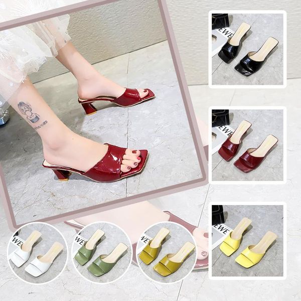 slippers women multicolour open toe ankle strap high heel lady shoe buckle summer indoor outdoor flip-flops beach shoes female, Black
slippers women multicolour open toe ankle strap high heel lady shoe buckle summer indoor outdoor flip-flops beach shoes female, Black