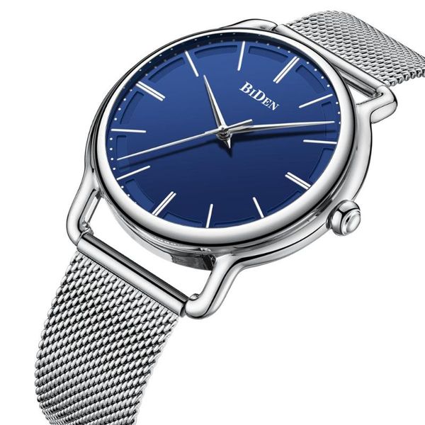 wristwatches biden mens watch quartz wristwatch multicolor blue dial silver mesh 2021 fashion design man clock, Slivery;brown
wristwatches biden mens watch quartz wristwatch multicolor blue dial silver mesh 2021 fashion design man clock, Slivery;brown