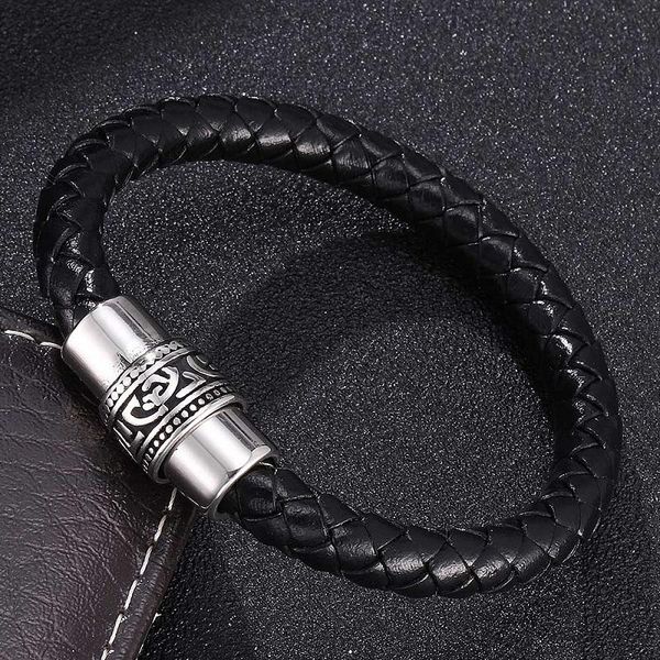 charm bracelets classic simple 8mm black leather bracelet men jewelry fashion stainless steel magnetic clasp bangles gift st738, Golden;silver
charm bracelets classic simple 8mm black leather bracelet men jewelry fashion stainless steel magnetic clasp bangles gift st738, Golden;silver