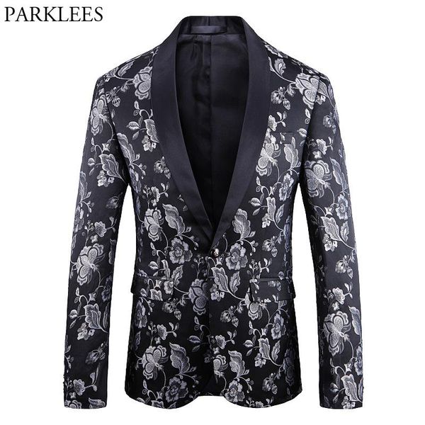 men's suits & blazers luxury floral embroidery one button suit jacket men shawl collar slim fit mens party wedding dinner blazer hombre, White;black
men's suits & blazers luxury floral embroidery one button suit jacket men shawl collar slim fit mens party wedding dinner blazer hombre, White;black
