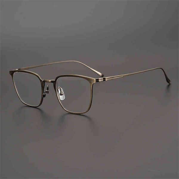 73% off factory sale style high-quality refined brushed pure titanium frame with large square face and high degree myopia frame, White;black
73% off factory sale style high-quality refined brushed pure titanium frame with large square face and high degree myopia frame, White;black