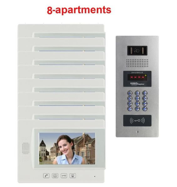 building multi-apartment 7" tft monitor video door phone intercom system for 8 homes in stock phones
building multi-apartment 7" tft monitor video door phone intercom system for 8 homes in stock phones