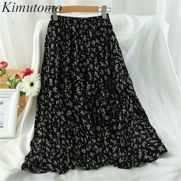 kimutomo women casual skirts korea ins style floral print simple elastic high waist folds mid length skirt spring autumn 210521, Black
kimutomo women casual skirts korea ins style floral print simple elastic high waist folds mid length skirt spring autumn 210521, Black