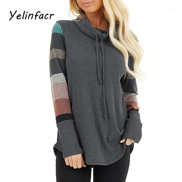 women's neckline tie sweater autumn and winter vintage striped contrast stitching long-sleeved pile collar casual ladies sweaters, White;black
women's neckline tie sweater autumn and winter vintage striped contrast stitching long-sleeved pile collar casual ladies sweaters, White;black