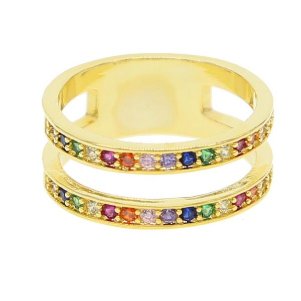 wedding rings double circle ring for finger romantic love gold filled rainbow cz ladies sparking jewelry, Slivery;golden
wedding rings double circle ring for finger romantic love gold filled rainbow cz ladies sparking jewelry, Slivery;golden