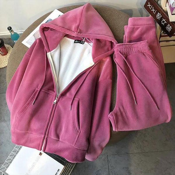 solid thicken leisure sports warm womens pants fleece autumn winter hooded sweatshirt jogging suits oversize tracksuit sets, White
solid thicken leisure sports warm womens pants fleece autumn winter hooded sweatshirt jogging suits oversize tracksuit sets, White