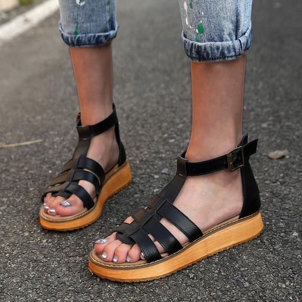summer shoes women casual rome sandals comfortable sponge flats open toe sandalias de mujer ladies pumps bayan ayakkabi, Black
summer shoes women casual rome sandals comfortable sponge flats open toe sandalias de mujer ladies pumps bayan ayakkabi, Black
