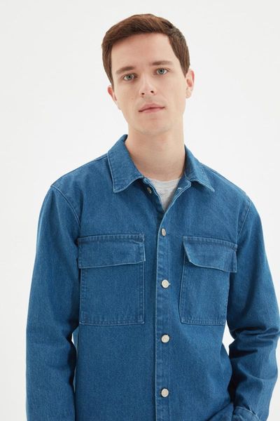 men's jackets trendyol male regular mobile detailed denim shirt jacket tmnaw22ce0062, Black;brown
men's jackets trendyol male regular mobile detailed denim shirt jacket tmnaw22ce0062, Black;brown