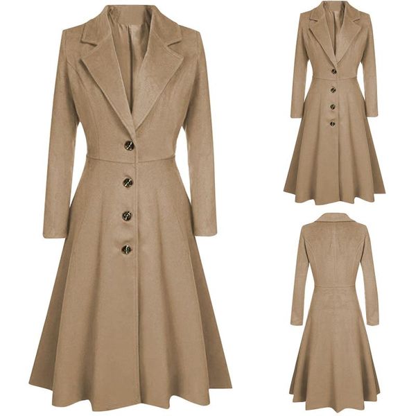 women's wool & blends 2021 spring fall women coat plus size korean soild fairy slim ol commuting mid long skirt style belly wrapped ove, Black
women's wool & blends 2021 spring fall women coat plus size korean soild fairy slim ol commuting mid long skirt style belly wrapped ove, Black