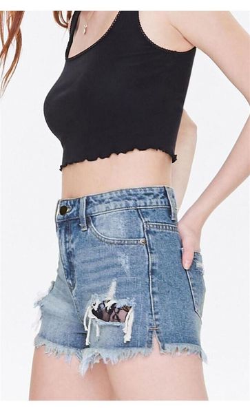 women's shorts style summer 2021 women cut-out button denim ripped hollowed-out jeans, White;black
women's shorts style summer 2021 women cut-out button denim ripped hollowed-out jeans, White;black