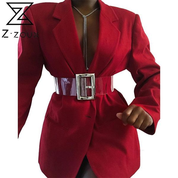z-zoux women blazer single breasted long sleeve ladies red coat women's slim suit jacket temperament suits & blazers, White;black
z-zoux women blazer single breasted long sleeve ladies red coat women's slim suit jacket temperament suits & blazers, White;black