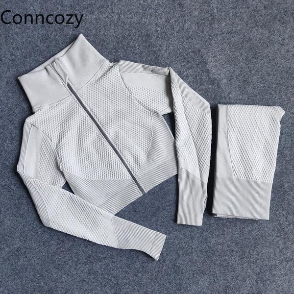 yoga outfit set autumn zipper women knitted hip lift suit stretch sports fitness 2 piece sets leggings workout women's clothes
yoga outfit set autumn zipper women knitted hip lift suit stretch sports fitness 2 piece sets leggings workout women's clothes
