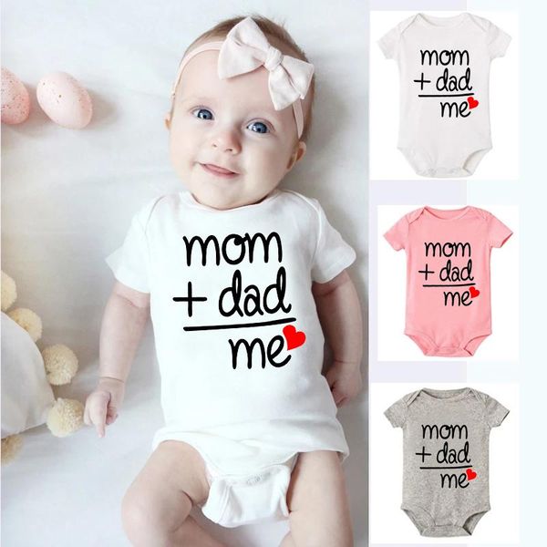 mom+dad=me love graphic printed baby fashion short sleeve infant cotton bodysuit boys girls toddler soft wear rompers, Blue
mom+dad=me love graphic printed baby fashion short sleeve infant cotton bodysuit boys girls toddler soft wear rompers, Blue