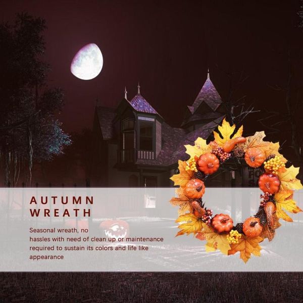 halloween/thanksgiving wreath artificial pumpkin berries pine cone manmade garland cloth rattan material home decoration supply decorative f
halloween/thanksgiving wreath artificial pumpkin berries pine cone manmade garland cloth rattan material home decoration supply decorative f