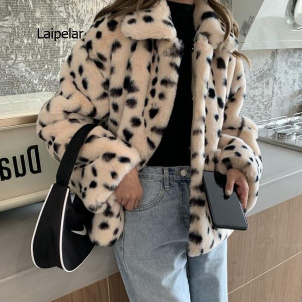 women's fur & faux autumn winter leopard print casual long sleeve coat streetwear lamb velvet warm short, Black 
women's fur & faux autumn winter leopard print casual long sleeve coat streetwear lamb velvet warm short, Black