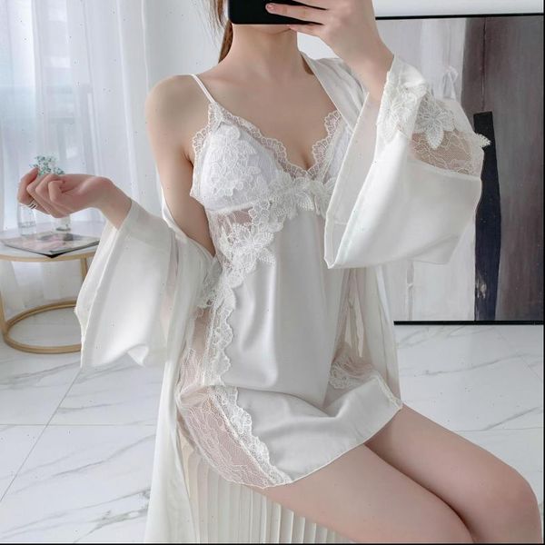 hollow out lace womens sleepwears mini nighty amp robe set 2pcs sleepwear deep v neck nightdress bath satin homewear, Black;red
hollow out lace womens sleepwears mini nighty amp robe set 2pcs sleepwear deep v neck nightdress bath satin homewear, Black;red