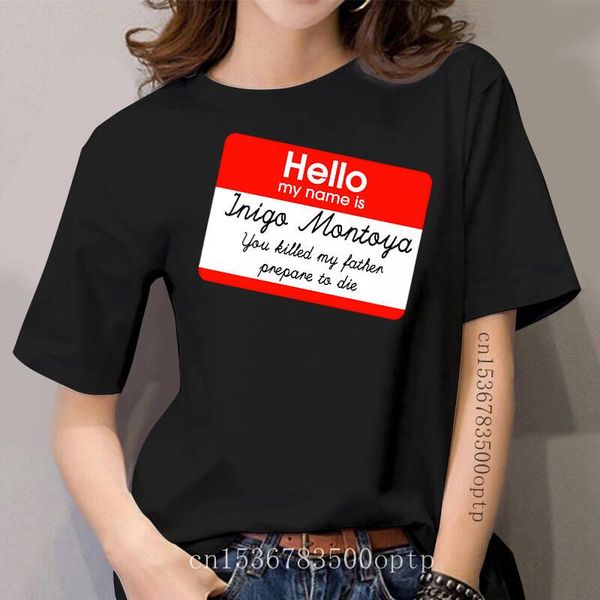 women's t-shirt 100% cotton o-neck custom printed tshirt women t shirt hello my name is inigo montoya - princess bride, White
women's t-shirt 100% cotton o-neck custom printed tshirt women t shirt hello my name is inigo montoya - princess bride, White