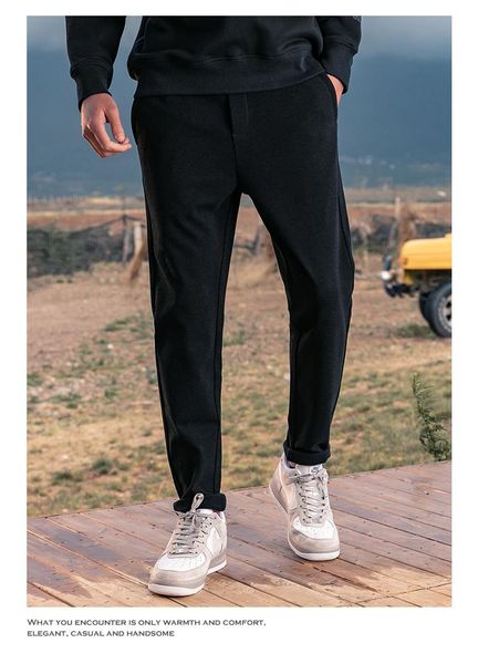 men's pants 3773 woolen casual autumn and winter loose straight nine-point trousers, Black
men's pants 3773 woolen casual autumn and winter loose straight nine-point trousers, Black