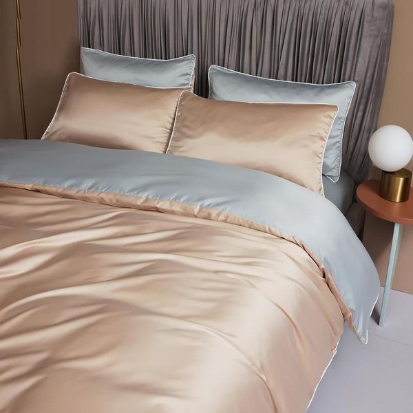 bedding sets high-end long-staple cotton light luxury four-piece set summer cool nordic style bed sheet quilt cover ice silk 200x230
bedding sets high-end long-staple cotton light luxury four-piece set summer cool nordic style bed sheet quilt cover ice silk 200x230