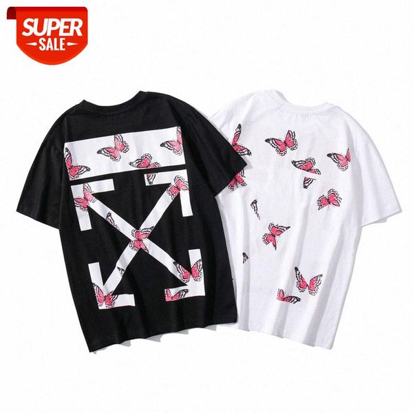 european and american tide brand off summer butterfly arrow printing short-sleeved t-shirt ow men women couple bottoming shirt half-sl #cj7e, White;black
european and american tide brand off summer butterfly arrow printing short-sleeved t-shirt ow men women couple bottoming shirt half-sl #cj7e, White;black