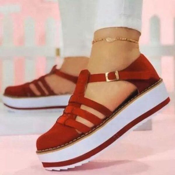 sandals summer quality women fashion buckle strap solid cover heel flat platform casual ladies sandalias mujer chunky heels, Black
sandals summer quality women fashion buckle strap solid cover heel flat platform casual ladies sandalias mujer chunky heels, Black