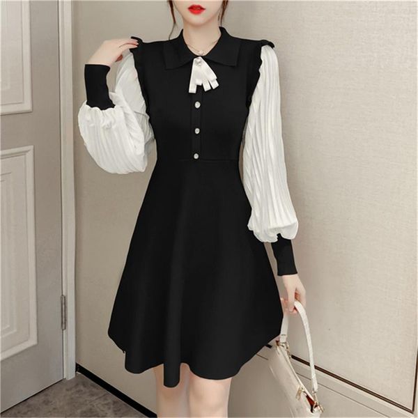 autumn knit puffs long sleeve dress 2021 office lady solid slim mini women's clothing fashion a-line shirts dresses casual, Black;gray
autumn knit puffs long sleeve dress 2021 office lady solid slim mini women's clothing fashion a-line shirts dresses casual, Black;gray