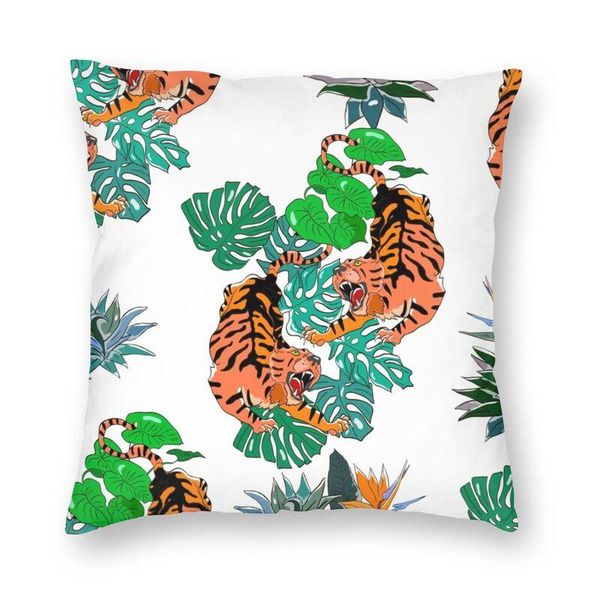 cushion/decorative pillow soft wild tropical tiger throw cover home decor square jungle animals cushion 45x45cm pillowcase for living room
cushion/decorative pillow soft wild tropical tiger throw cover home decor square jungle animals cushion 45x45cm pillowcase for living room