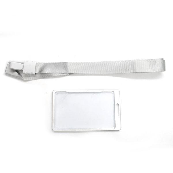 card holders id ultralight badge smooth portable lanyard school aluminum alloy office supplies practical work permit holder, Brown;gray
card holders id ultralight badge smooth portable lanyard school aluminum alloy office supplies practical work permit holder, Brown;gray